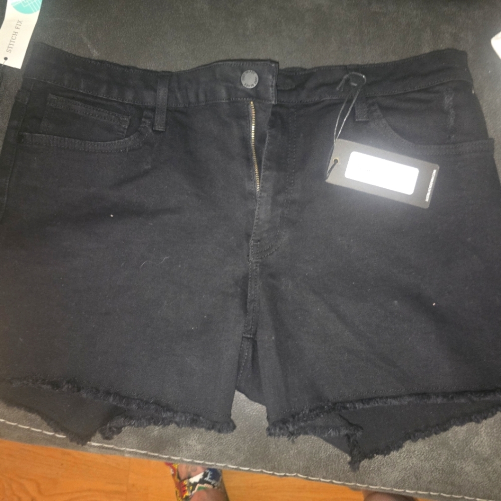 Just Black Women's Dark Jean Shorts